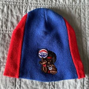 New Era NBA Hardwood Classics Blue Red Embroidered 76ers Knit Beanie 90s Vintage